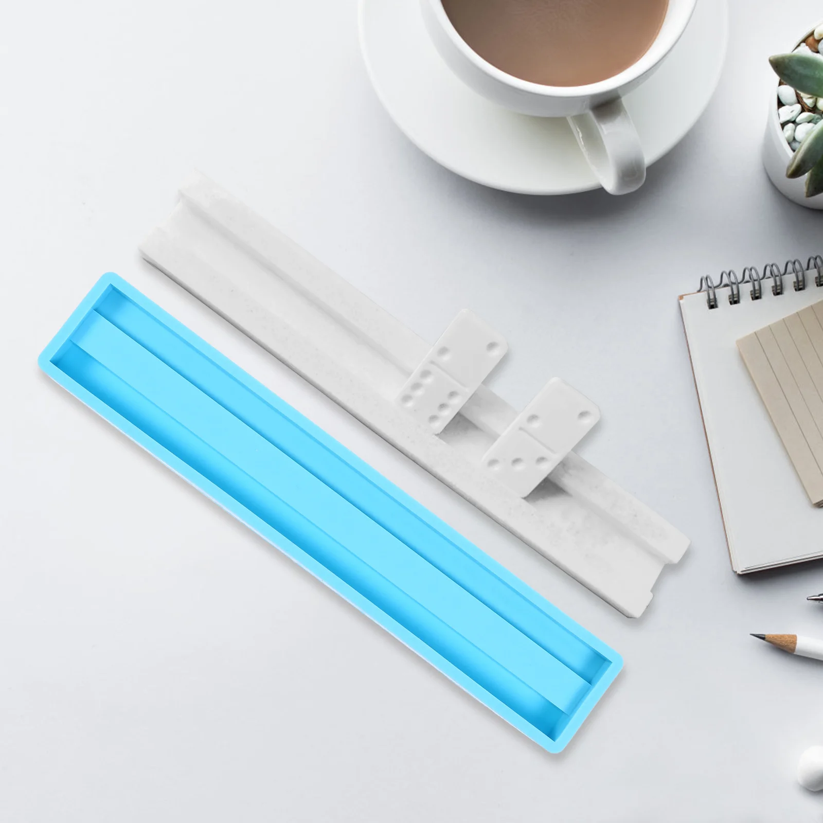 قالب سيليكون لصنع حامل الدومينو، قالب للحرف اليدوية من الراتنج والإيبوكسي والجليتر، أداة لصنع وتنظيم الصناديق