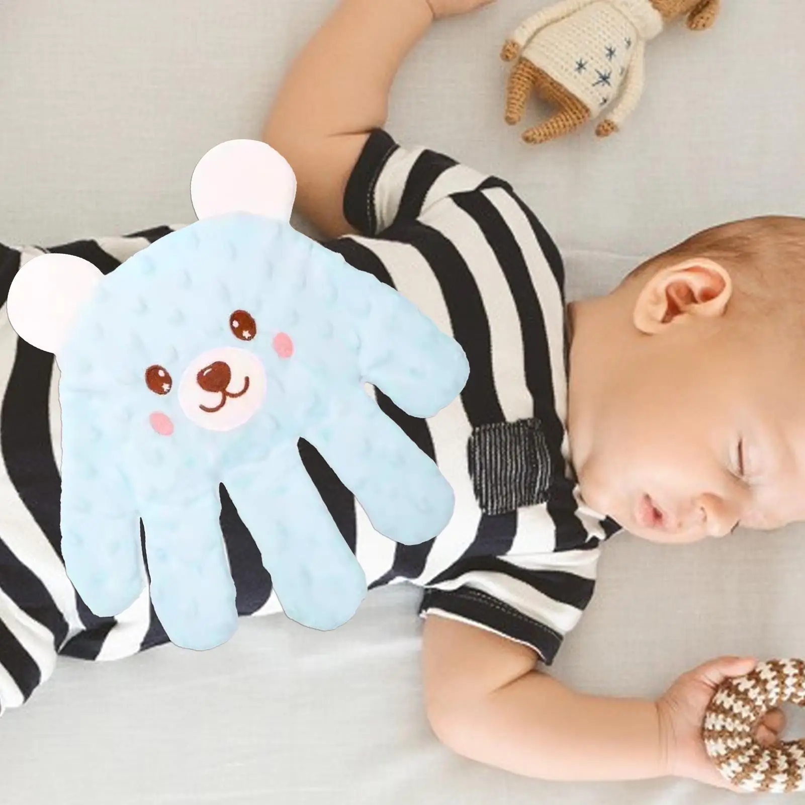 Adjustable Automatic Baby Patting Sleep Pillow Startle Prevention Soothing Palms Remote Control Baby Sleep Aids for 0-3 Toddler