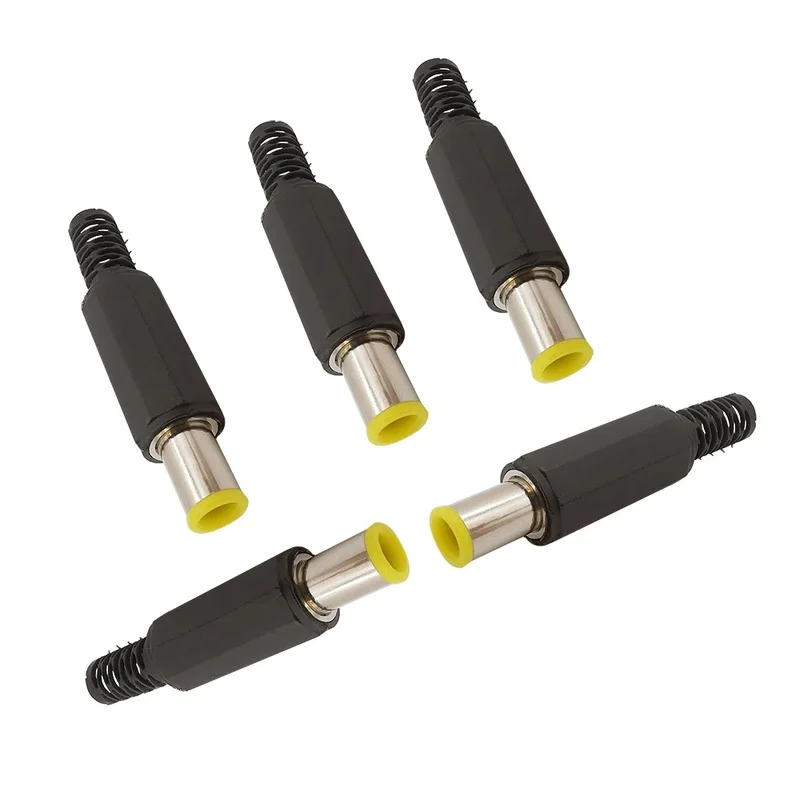 2/3/5/10Pcs 6.5 x 4.4mm Male DC Power Plug Connectors 6.5 * 4.4 mm With 1.3mm Pin Tip DC Adapter Charger Plug for DIY Repair