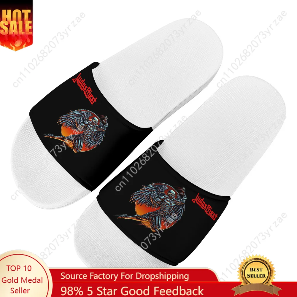 

Сандалии Judas Priest, домашние тапочки, обувь для воды, мужские и женские сандалии для подростков, сандалии для ванной, пляжа, бассейна, тапочки на заказ