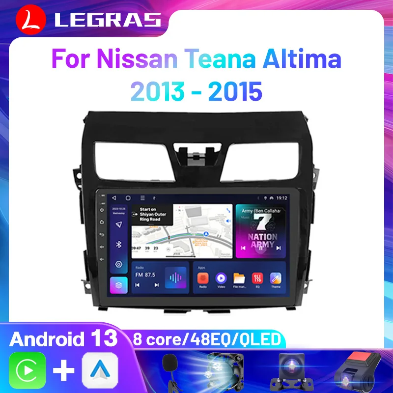 

Auto Android 13 Car Radio 9 Inch 2 Din GPS RDS DSP multimedia Stereo Player for Teana Altima 2013 2014 2015 Head Unit 4G WIFI