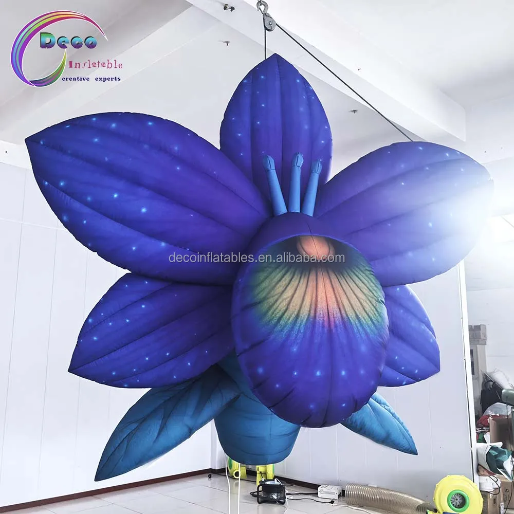 Hot Selling Custom Adhesive Inflatables Halloween Flowers For Atmosphere Decoration