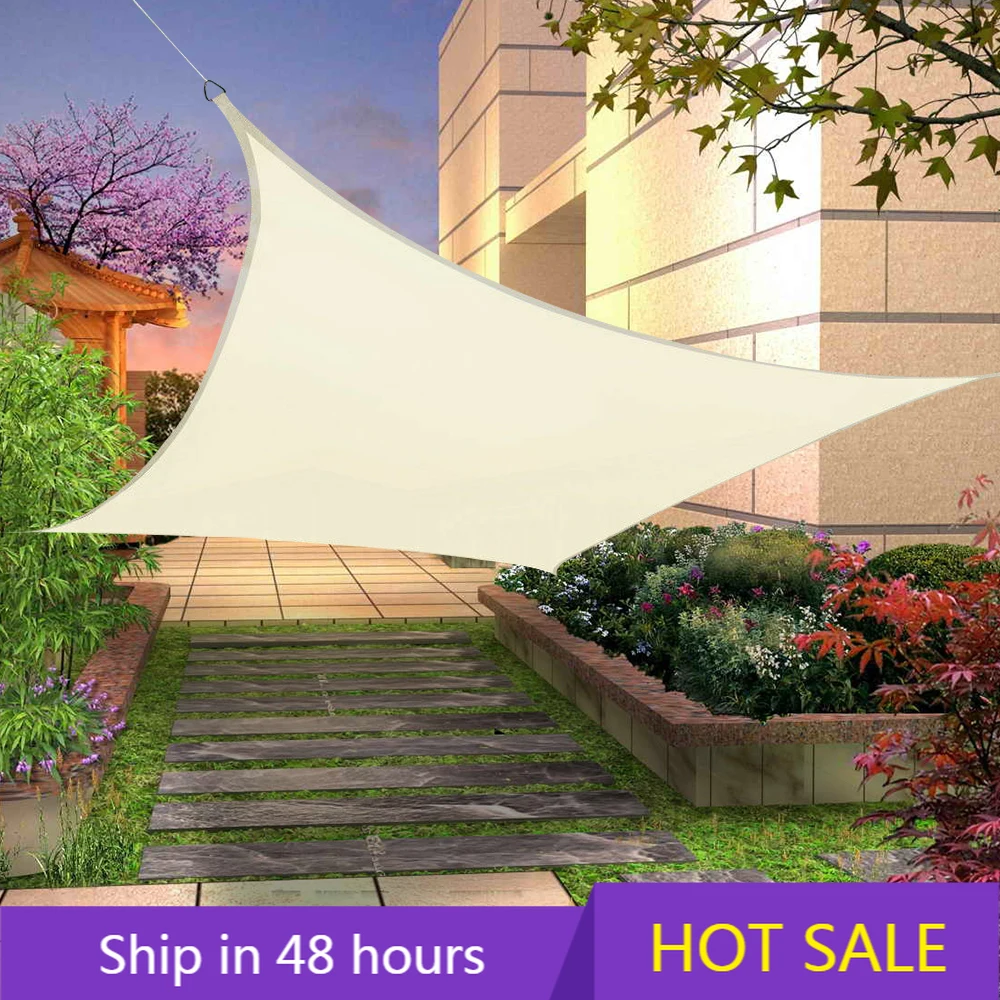 YTYIN precio de fábrica 5x7M refugio solar grande sombrilla fábrica dosel al aire libre jardín Patio piscina sombra vela toldo de Camping poliéster