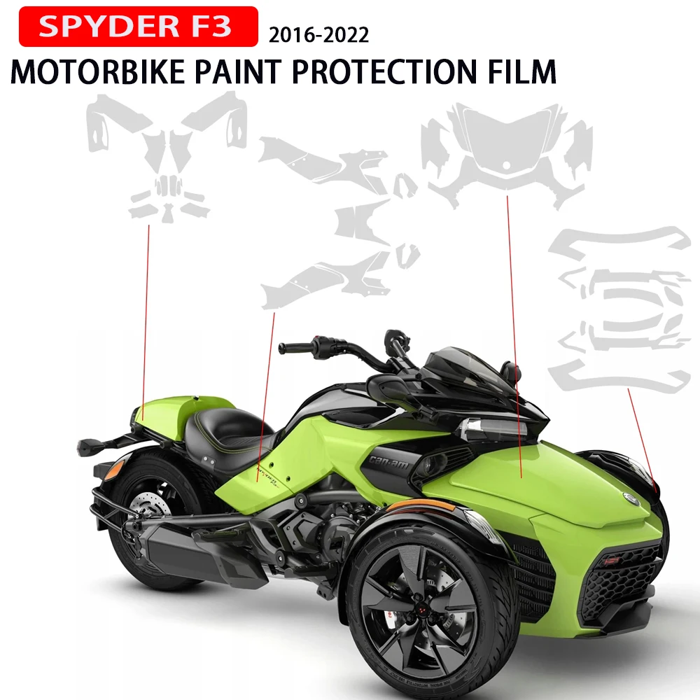 

PPF For CAN AM SPYDER F3 TPU Protection Paint Protection Film 2016-2022 Complete Paint Anti-scratch SPYDER F3