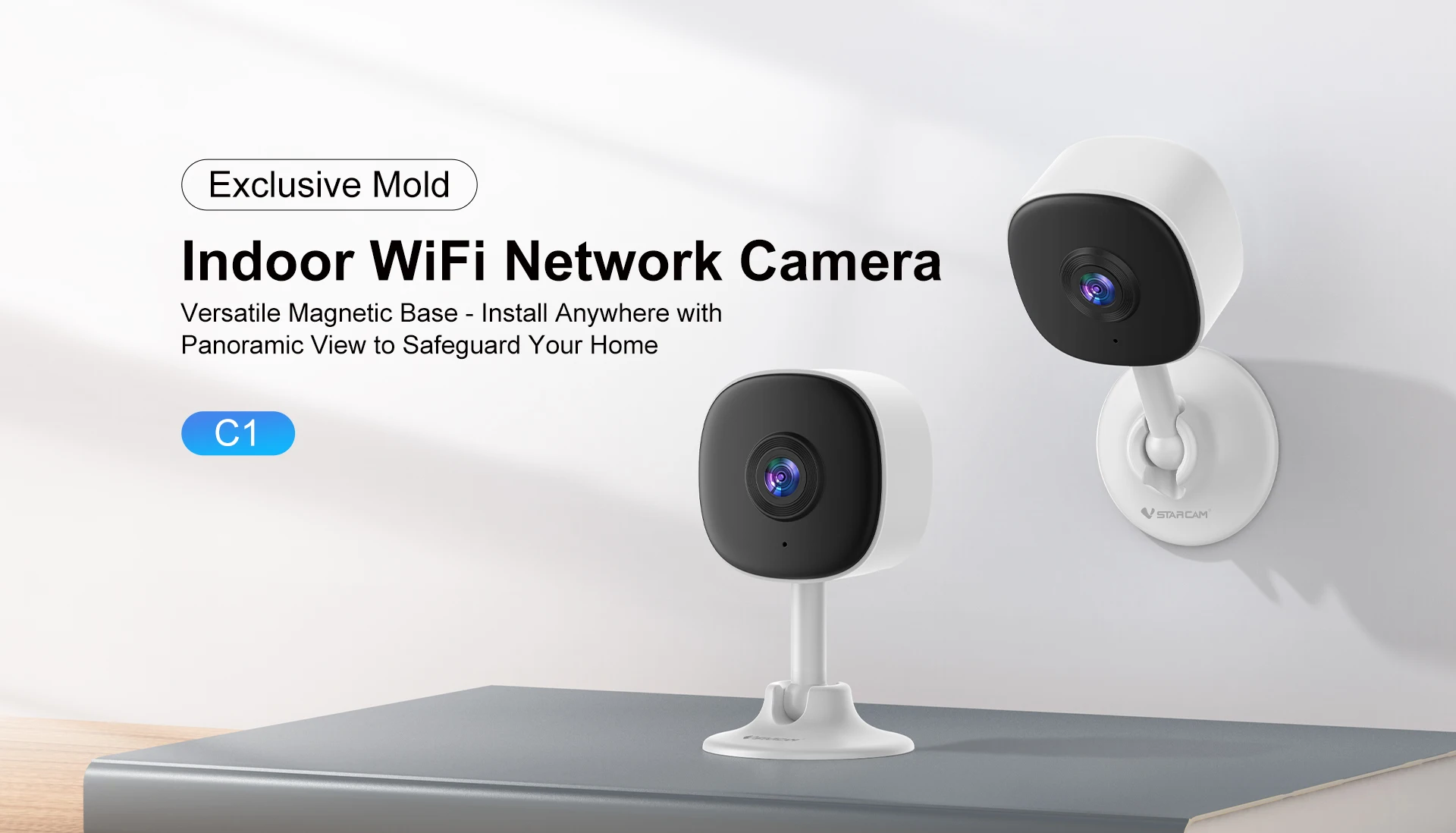 Vstarcam C1 O-Kam APP   Bluetooth  Wireless WIFI IP Camera Full Color AI Humanoid Detection Home Security CCTV Baby Monitor