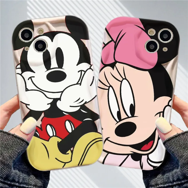 Disney Mickey Minnie Mouse Soft TPU Case For Huawei Mate 60 Pro 50 40 30 P60 Art P50 P40 Lite P30 Nova 9 SE 10 11 Honor 80 90