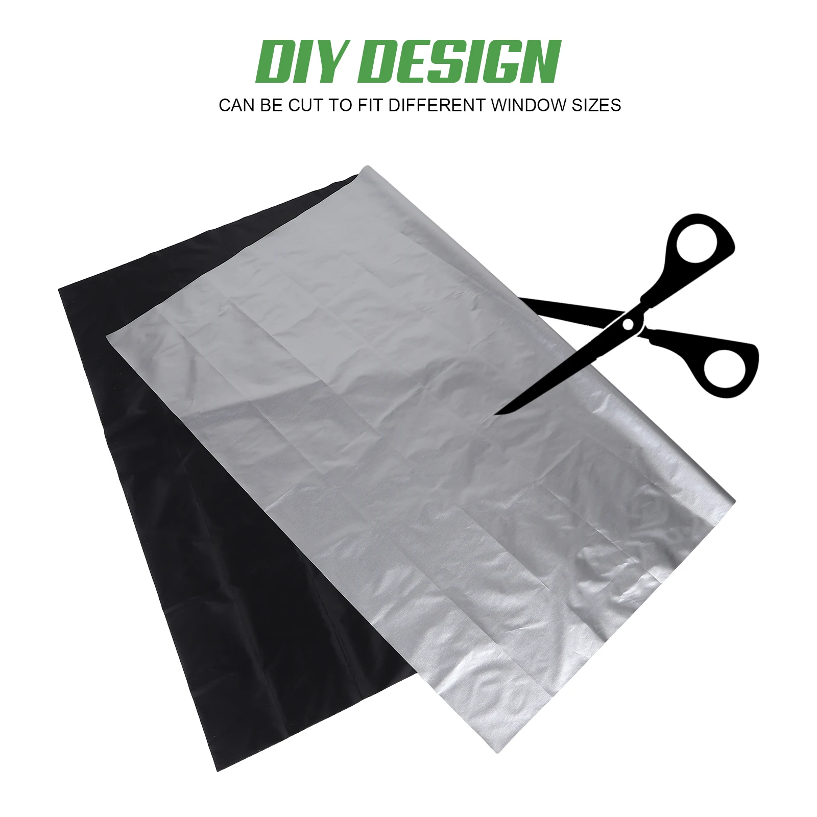 

Blackout Balcony Curtain No Drill Design Portable Travel Curtain DIY Custom Fit for Indoor Windows Room Darkening Privacy Window