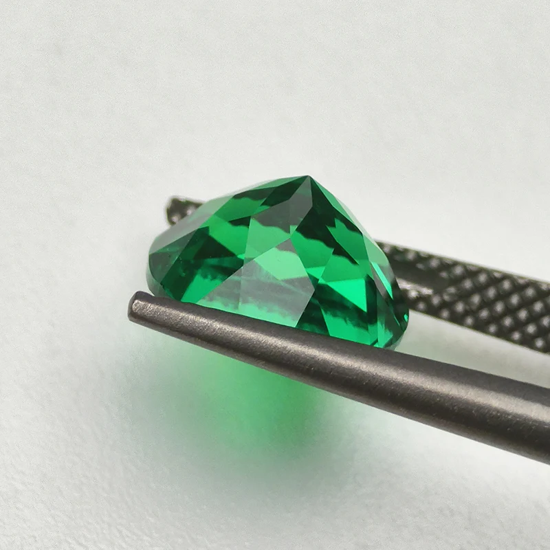 أعلى مختبر الحرارية المائية نمت كولومبيا أحجار كريمة من الزمرد قطع مستديرة حجر الزمرد الاصطناعي حدد شهادة AGL لصنع المجوهرات #3