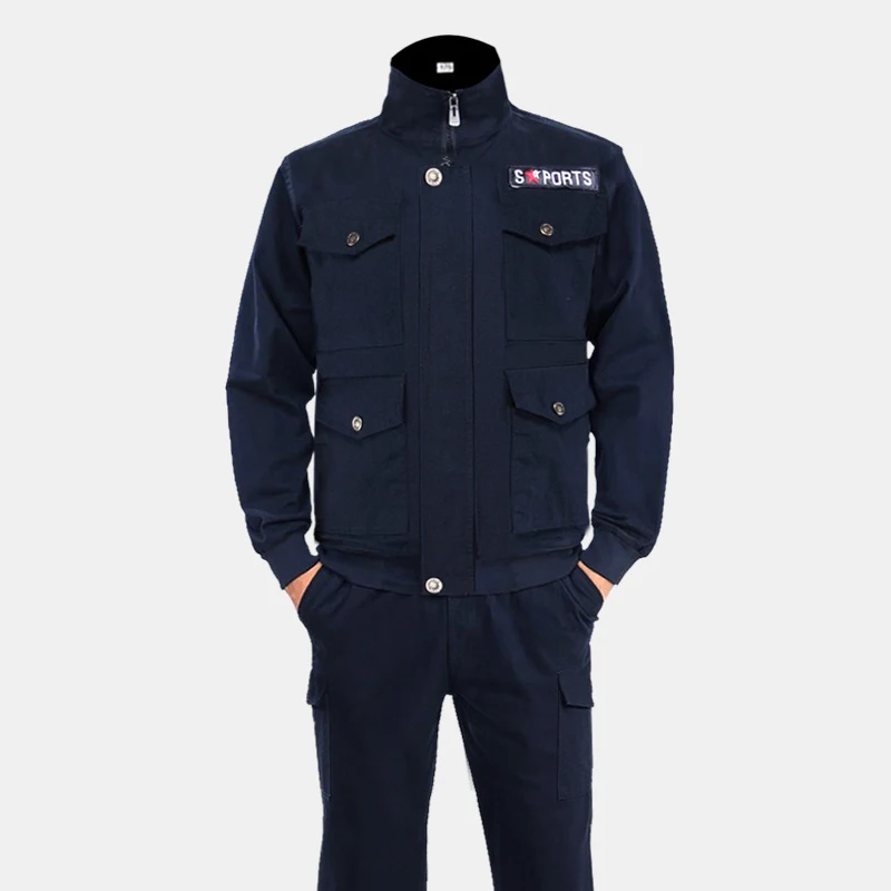 Work Uniform For Men Workshop Warehouse Factory Mechanic Garage Security Working Cloth Uniform Wear Resistant Anti Scald