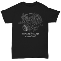 Hot Rod Motor V8 American Iron LS Engine Blueprint T-Shirt 100% Cotton O-Neck Summer Short Sleeve Casual Mens T-shirt Size S-3XL