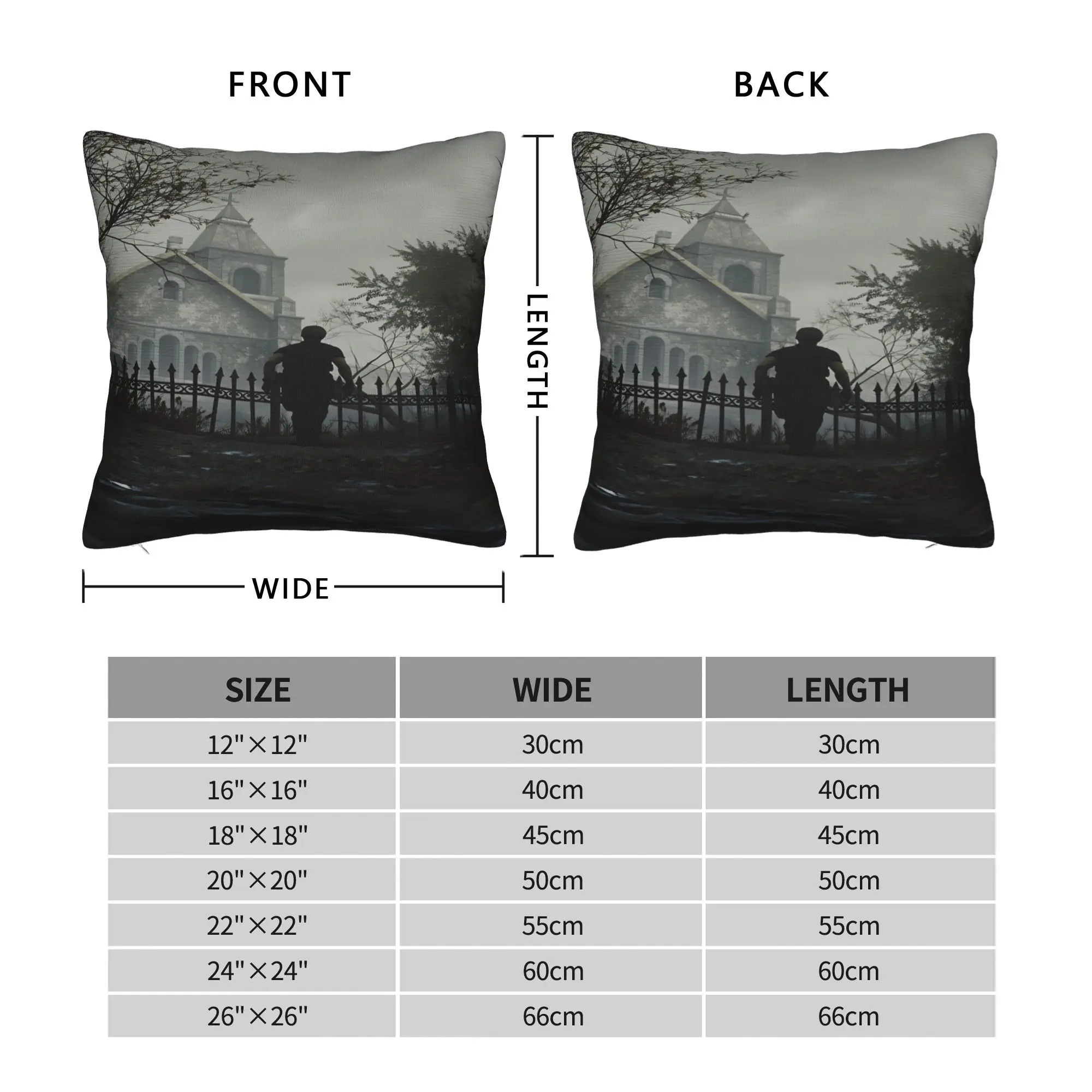 Residents Evils Pillow Cover  Retro Trendy Pillow Case For Living Room Sofa Square Pillowcases Gift