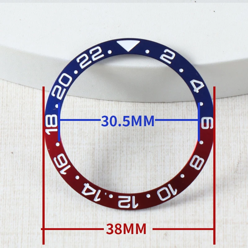 Watch Bezel Insert 38mm Ceramic/Aluminium For Submariner Mods For GMT Yacht-master Seiko NH35 NH34 Watch Accessories Case Bezel