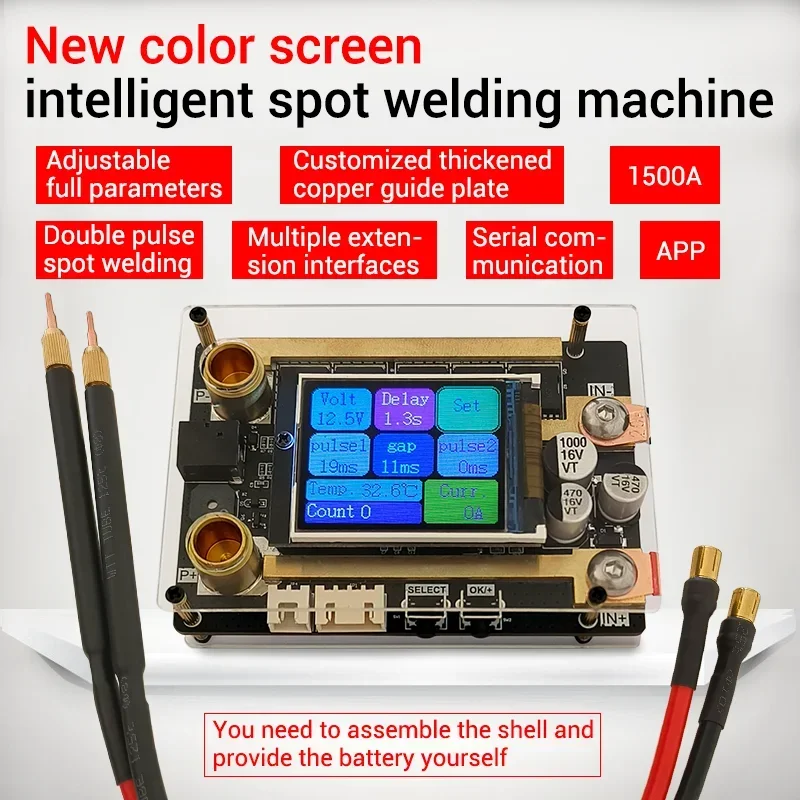 XW1 LCD Welding DIY Portable Handheld Battery Spot Welder for 18650 Lithium Battery, Nickel Strip and Nickel Belt Welding