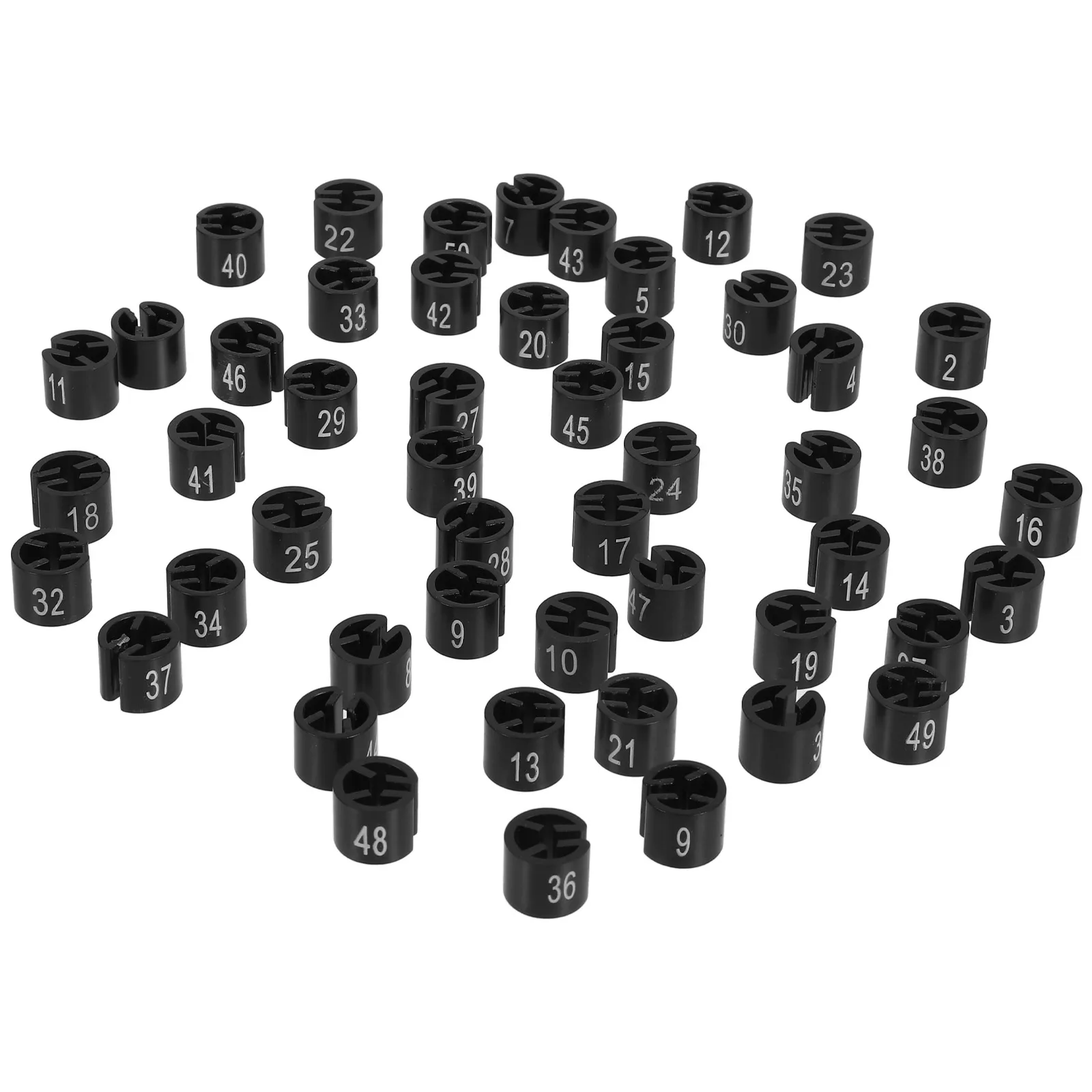 

50Pcs Hanger Size Markers Plastic Number Clips Clothes Garment Tags Wardrobe Organizer Easy Size Identification Home Supply
