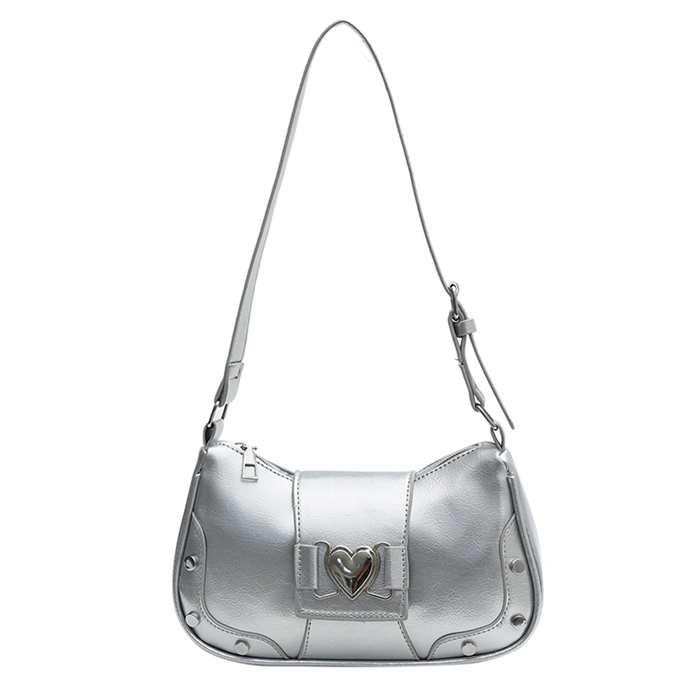 بو الجلود الأزياء حقيبة رافعة سعة كبيرة المرأة حقيبة أنيقة حزام قابل للتعديل Y2K بلون حقائب السفر