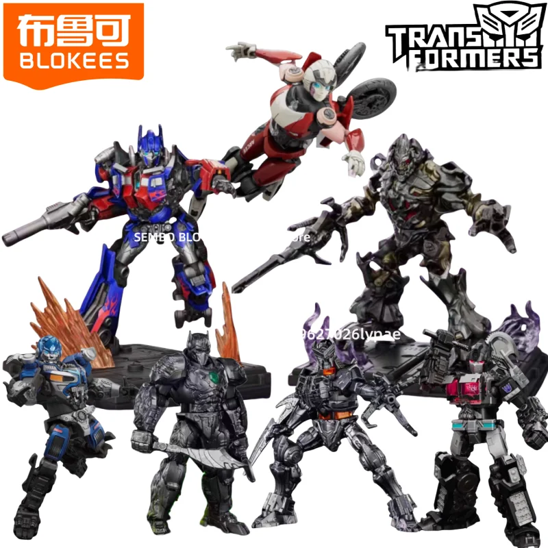 

Transformers Origin Assembling Building Block Man Optimus Prime Megatron Animation Toys Model Desktop Decoration Holiday Gift