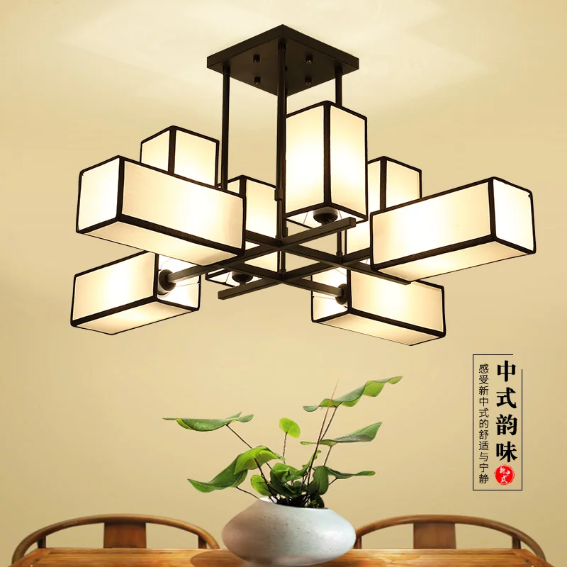 

Chinese creative chandelier strip lamp living room bedroom tea room dining private personalized Chinese style lamps