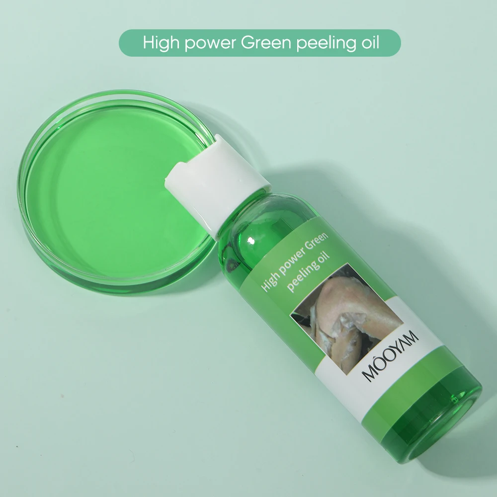 Óleo de Peeling Verde para Cotovelos e Mãos, Clareamento, Tom de Pele Mesmo, Hidratante, Cuidados com a Pele, 100ml