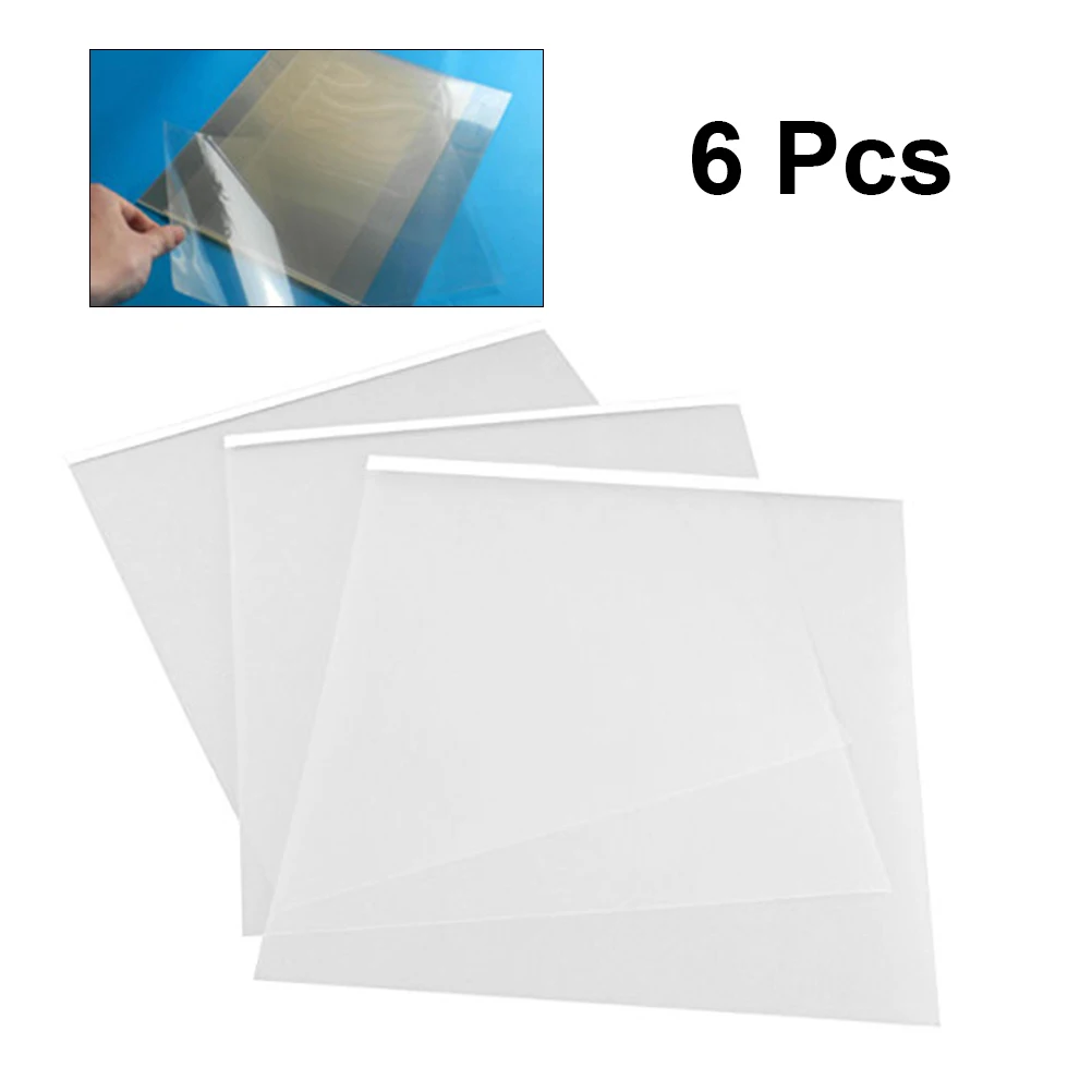 6pcs Ink Jet Film Transparent Clear Inkjet Transparency for Printers Line Art Personalized Overlays Greeting Cards