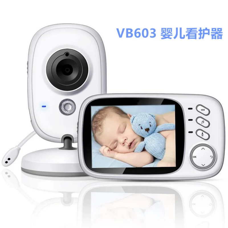Video Monitor with 3.2 Inches LCD Two Way Audio Auto Infrared Night Vision Type-C Temperature Detection