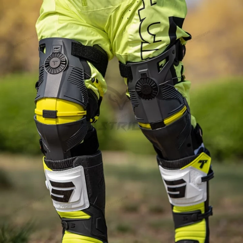 

Motorcycle Protective Kneepad ATV Mechanical Leg Exoskeleton Knee Guard Off-Road Armor Motocross Equipment S-XXL Grey Kneepad