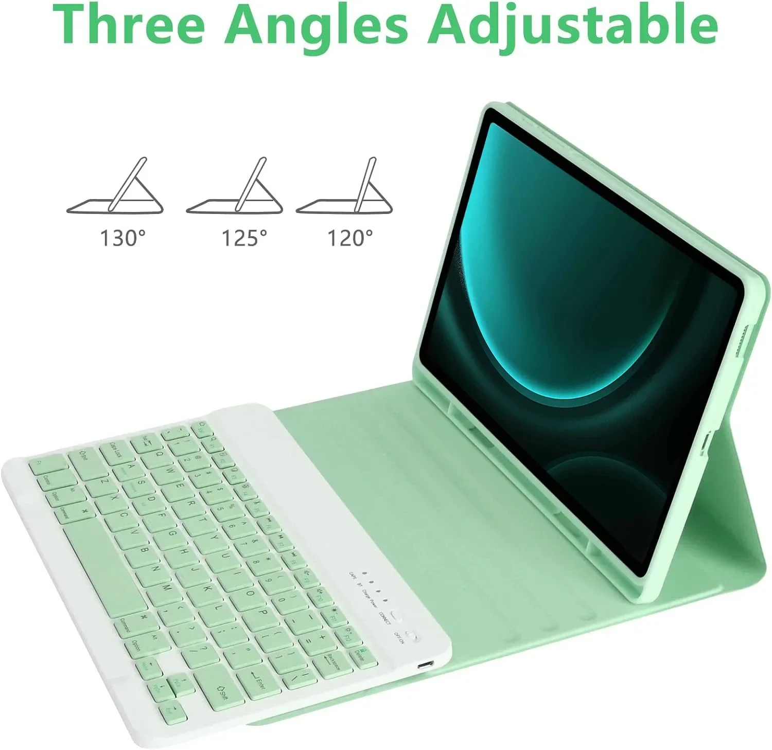 Funda para Samsung Galaxy Tab S9, Funda para teclado de tabletas de 11 pulgadas para Samsung Tab S9 SM-X710 X716 X718, Funda para teclado