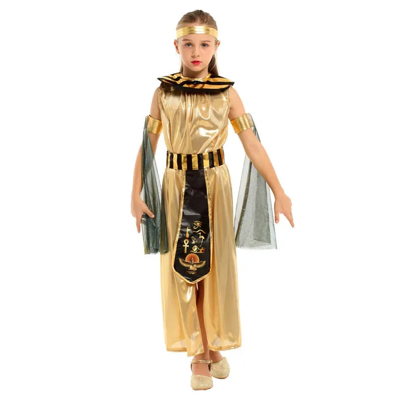 Disfraz de Cleopatra para adultos para niños, niñas y mujeres, diosa egipcia, exquisito Cleopatra, disfraces de Halloween, disfraz de juego de rol