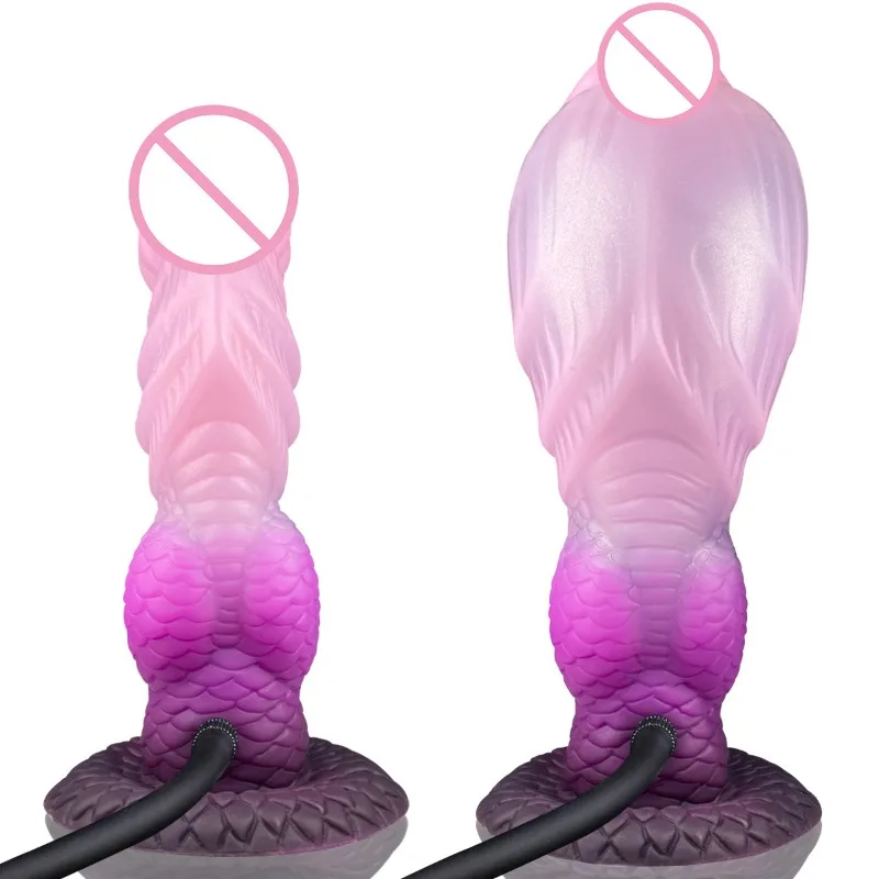 21cm Inflatable Body Massager with Suction Cup  Waterproof Personal Care Accessory