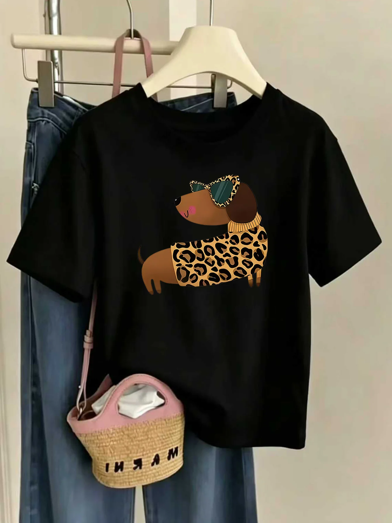 Kids Cute Hand Painted Owl On Branch Graphic Tee Boys Girls Family Matching Short Sleeve Forest Animal Casual Everyday T Shirt