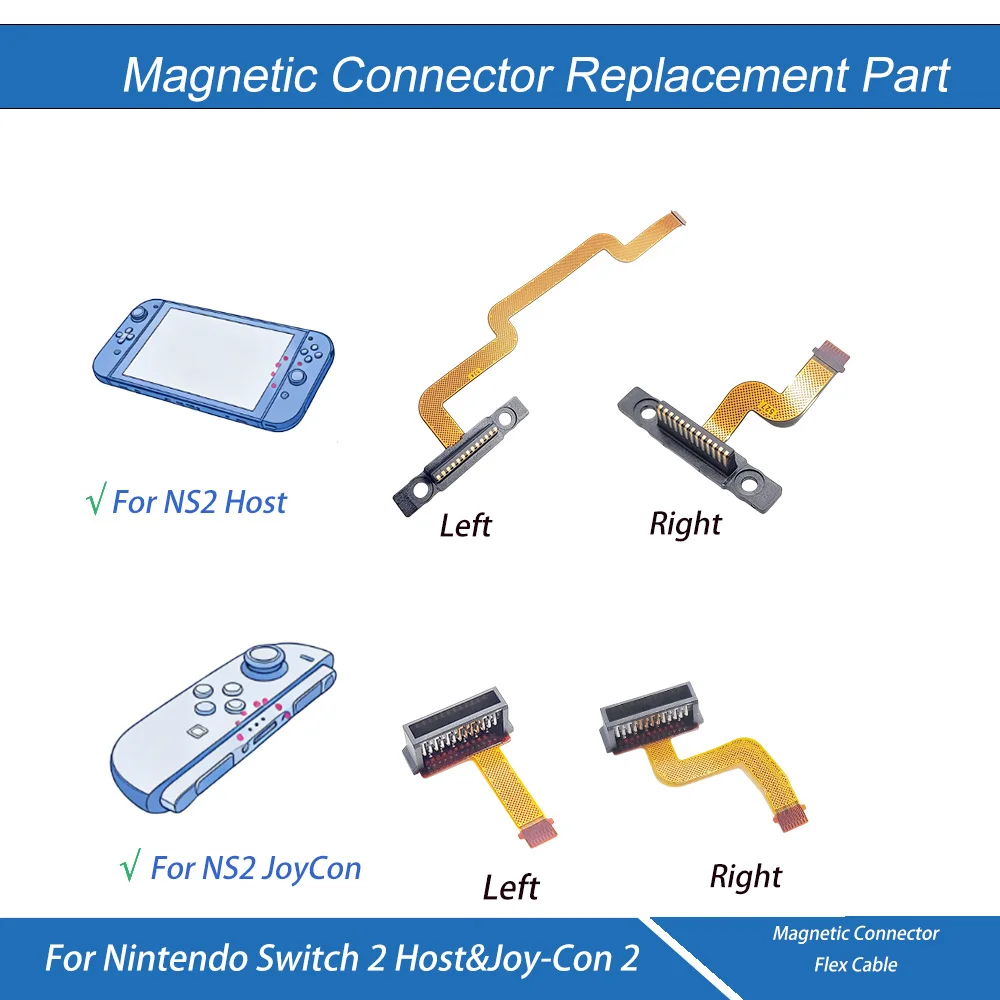Slide Rail FPC Flex Connector Cable Replacement Parts for Nintendo Switch 2 NS2 Host & Joy-Con Left Right Controller Repair