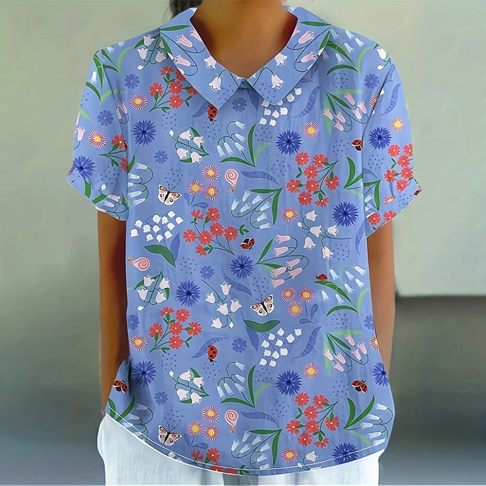 

Summer Lapel Simple Graphic T Shirts Trendy Woman Clothing Korean Reviews Many Clothes Women's T-Shirt Fasion Short Sleeve Tee