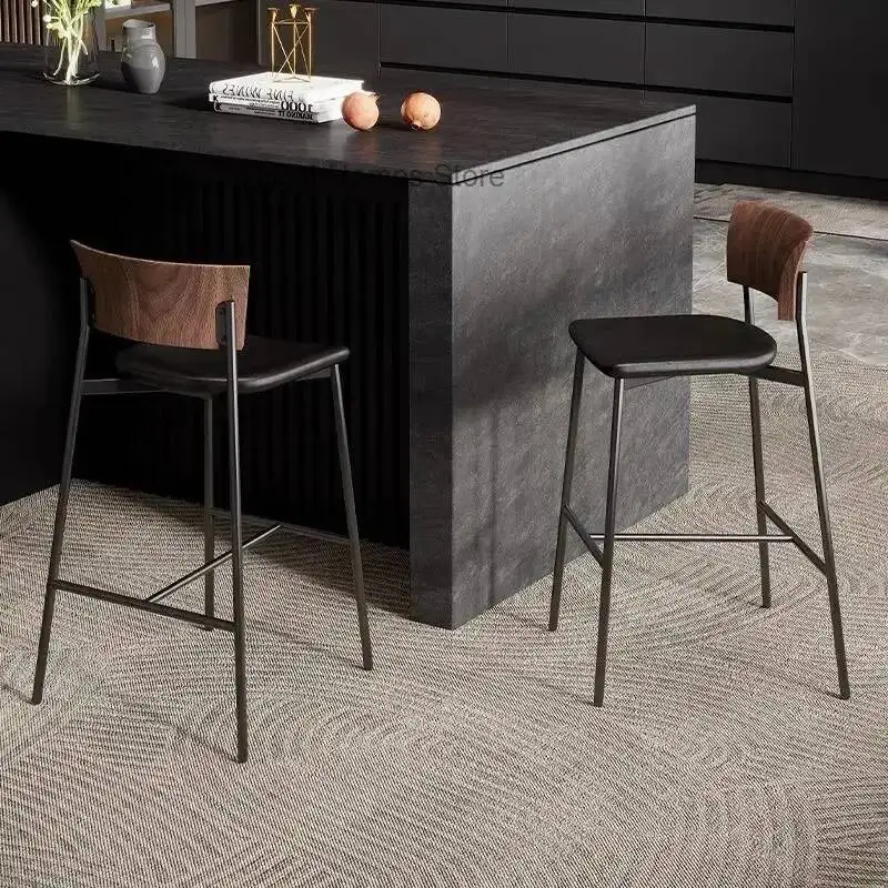 Sillas Altas Modernas para Fiestas, Sillas de Bar Resistentes y Relajantes para Recepción, Sillas de Barra de Cocina de Lujo Ligero, Muebles