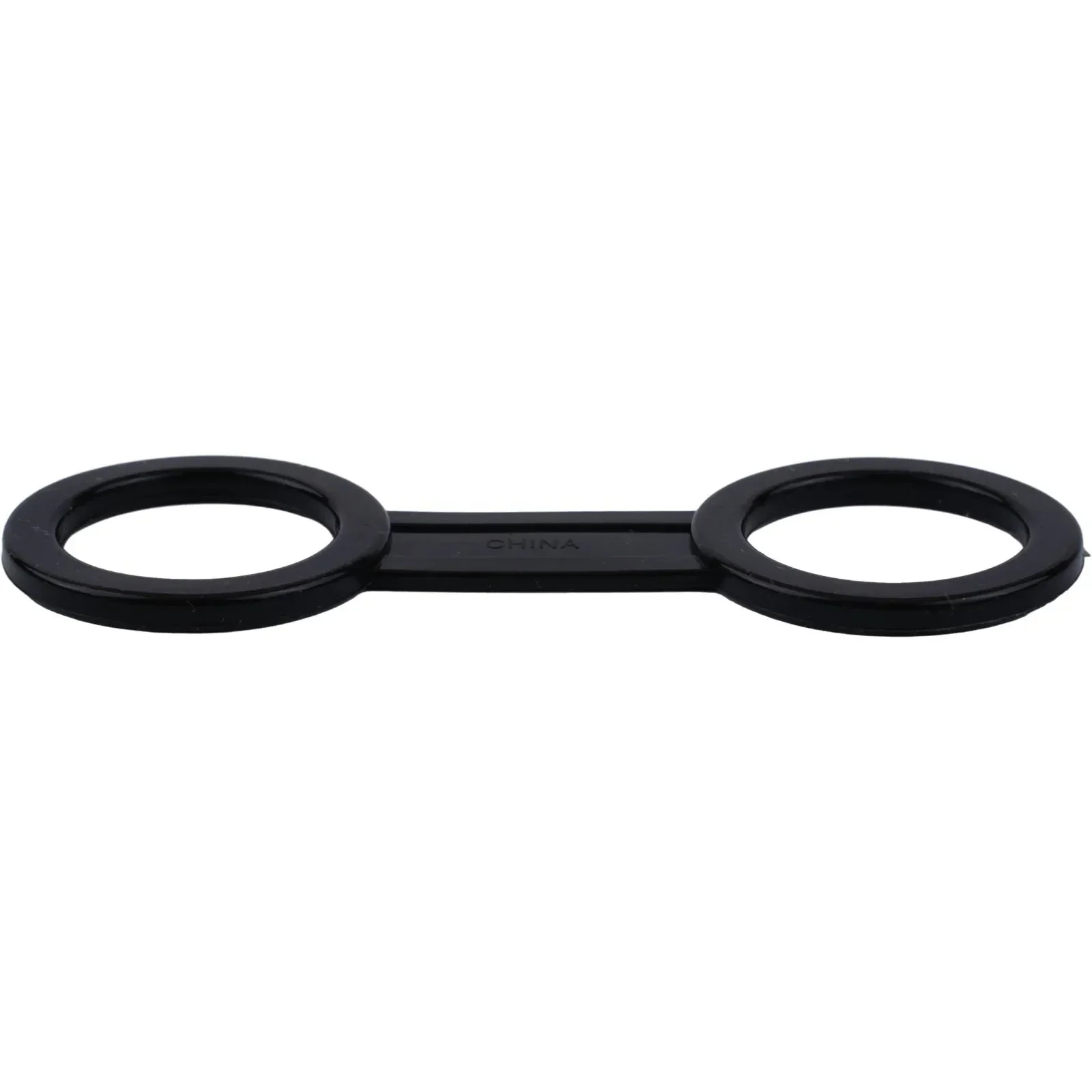 

Diving Tube Holder Retainer Clip Silicone Snorkel Strap 10cm Length 8-shaped Buckle Black Color Diving All-dry