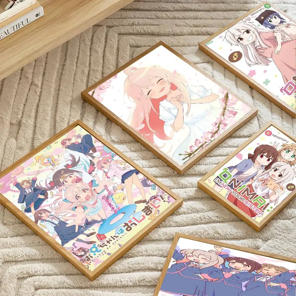 Anime O-Onimai Poster Art Sticky Wall Waterproof Home Living Room Bedroom Bar Aesthetic Decoration