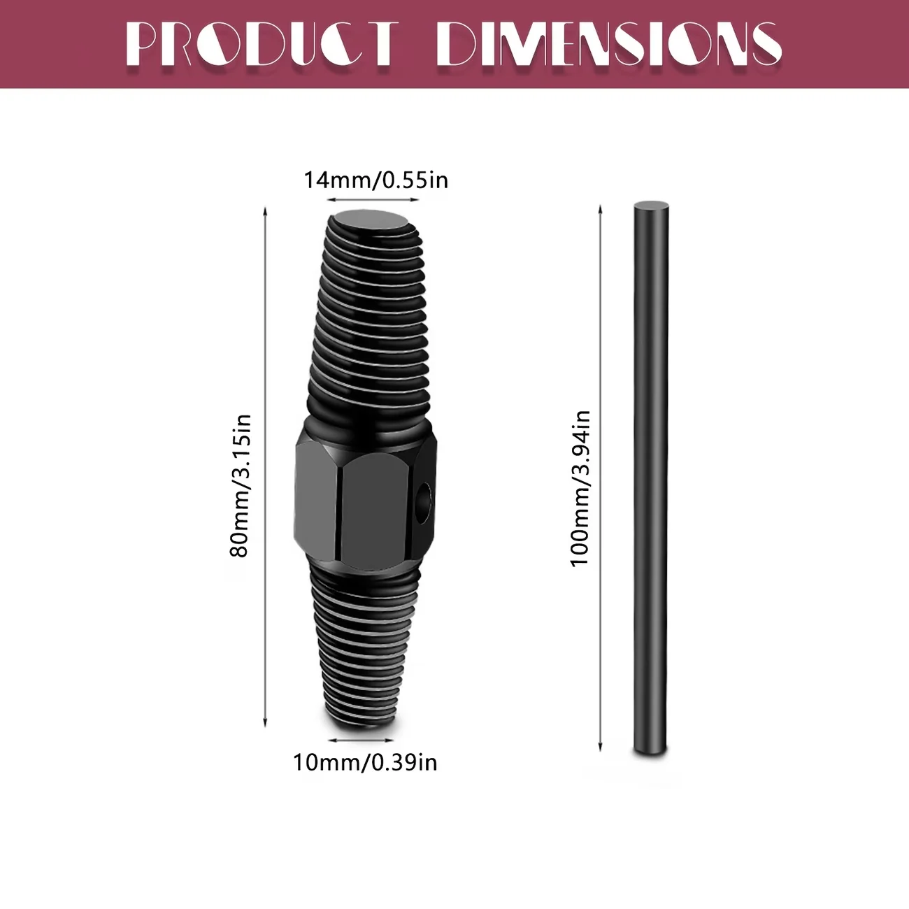 1 Set Pipe Repair Tool Kit: 1/2