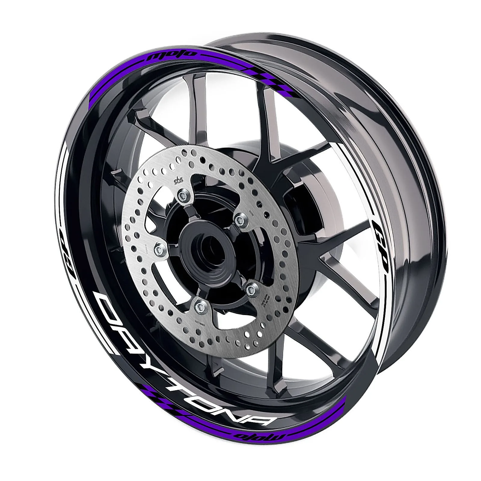 Glossy Purple 17 inch GP02 Wheel Rim Decals Stripe for Daytona 1200 93-99 98