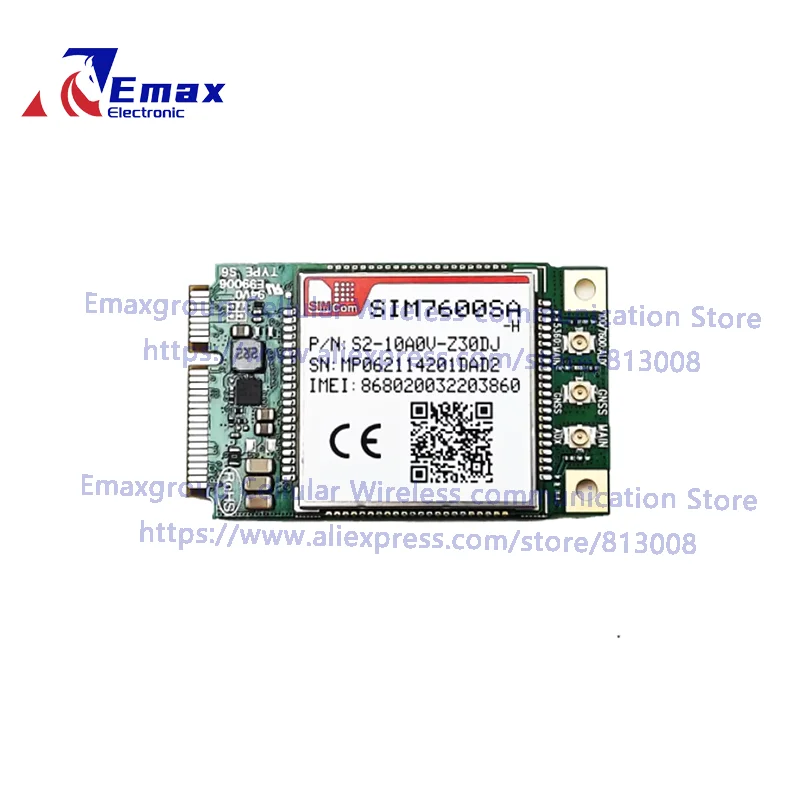 In Stock SIMCOM PCIE LTE CAT4 Module with Accessories SIM7600G-H SIM7600E-H SIM7600SA-H SIM7600JC-H SIM7600E-H1C SIM7600E-L1C
