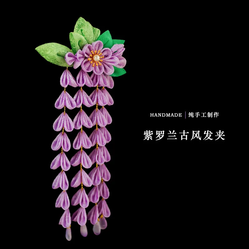 grampo-de-cabelo-de-flor-violeta-de-tecido-japones-feito-a-mao-com-borla-–-acessorio-de-cabelo-com-clipe-de-bico-de-pato