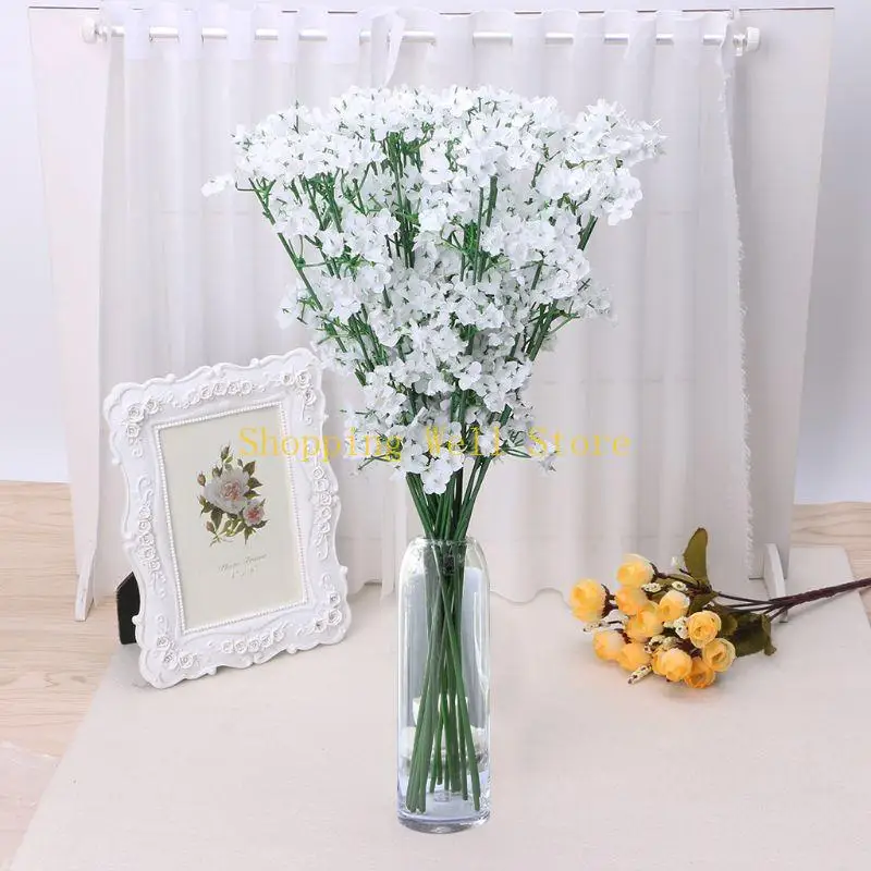 KX4B 1 PARA CABEÇA BEBÊ ROMACTOMANO DO BEBÊ GIPSOPHILA SILK FLOR FLORES FESTE CASAMENTO DECO