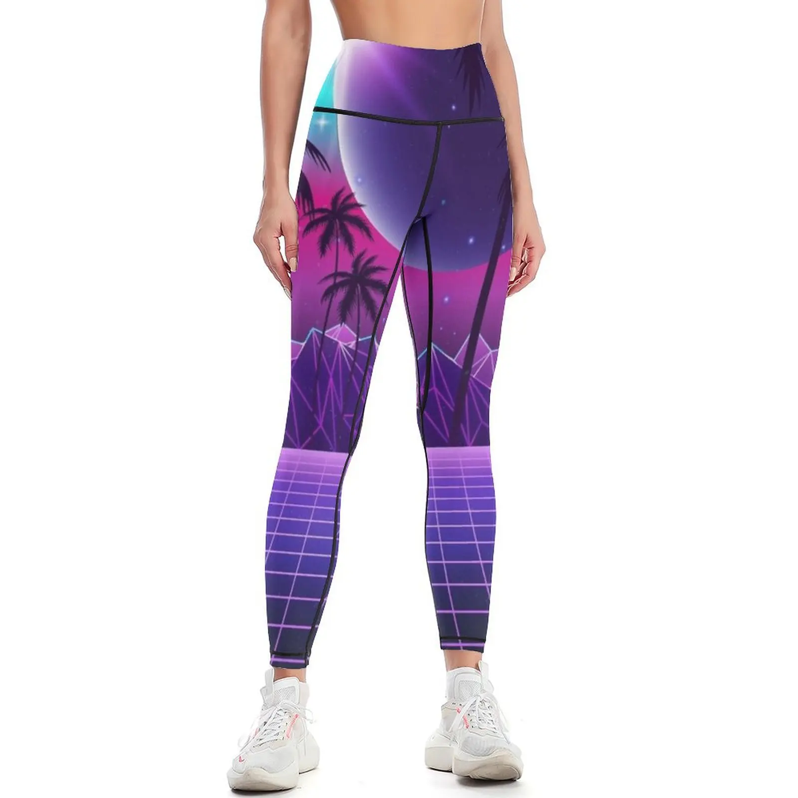 

Twilight Retrowave Leggings workout clothes for Leginsy push up sporty woman gym Jogger pants Womens Leggings