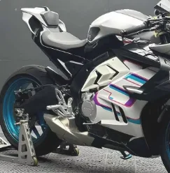 For CFmoto 675SR 2024 2025 Motorcycle Modified Side Winglet, Racing Style Air Flow Body Frame Cover, No Drill Installation
