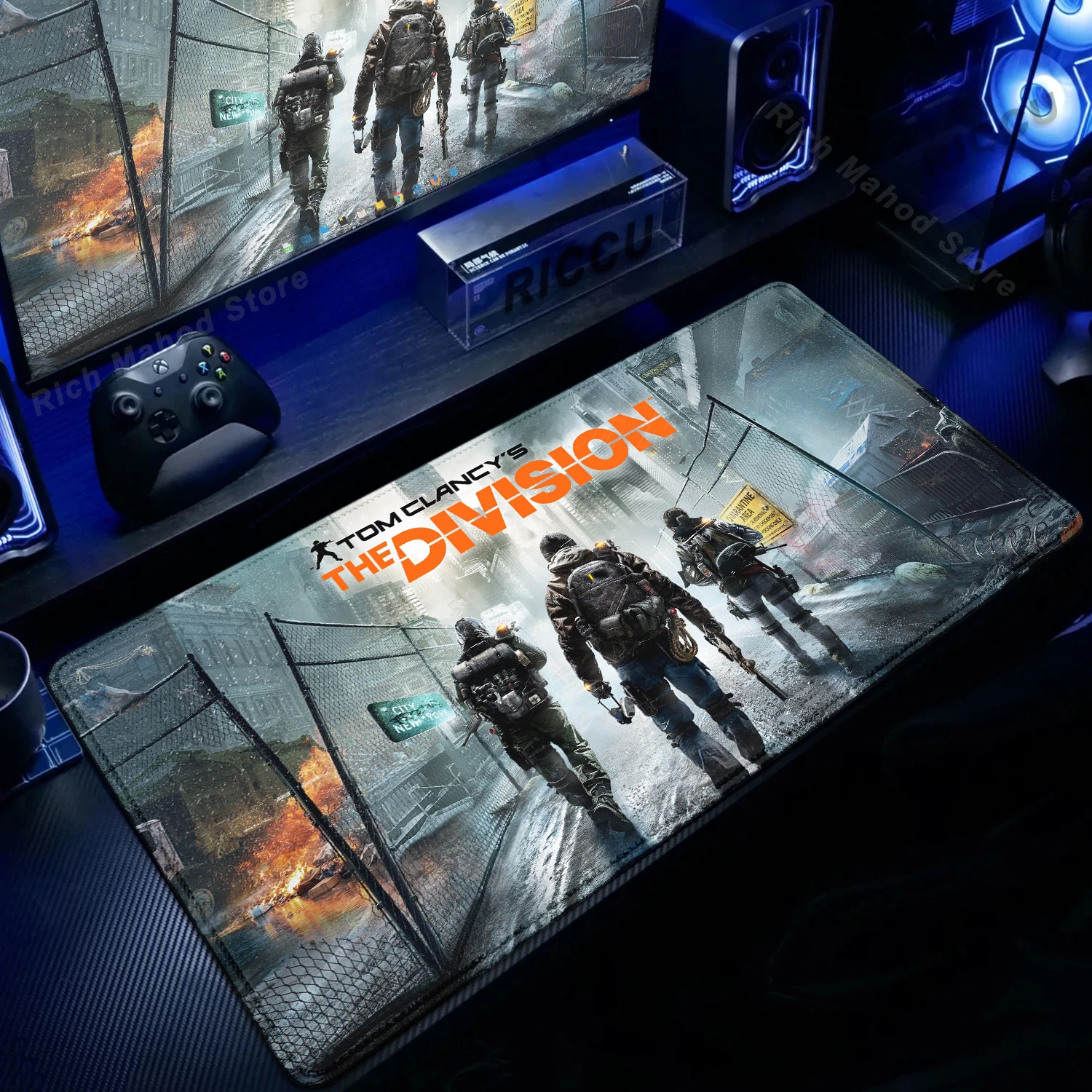 

Game Mouse Pad XXL Large Office Desk Protector Mat Tom Clancy's The Division 2 Extended 900x400mm Mousepad Keyboard Desk mat Rug
