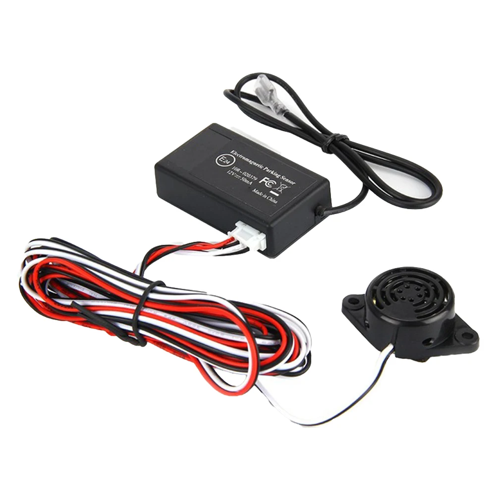 Car Parking Sensor Kit Electromagnetic Auto Reversing Reverse Backup Radar with Buzzer Alarm No Drill No Hole Car Detector,1 Set
