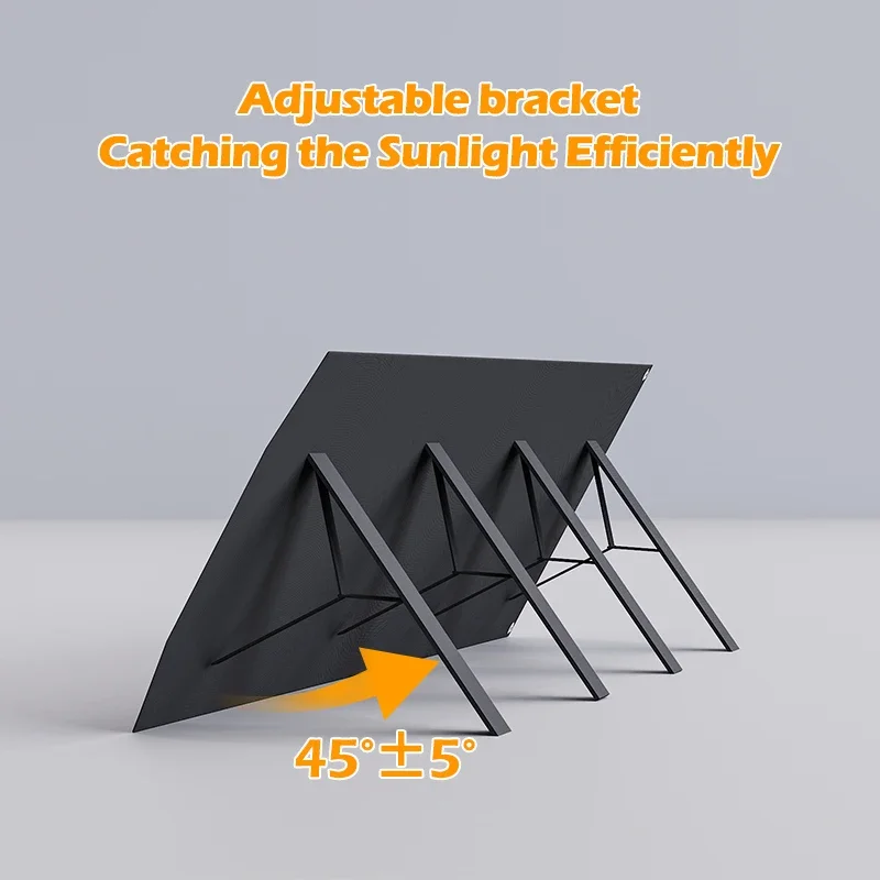 1000W Foldable Solar Panel 12V Charging 10000mAh Lithium Iron Phosphate Battery Suitable for Outdoor Camping, Car Charging