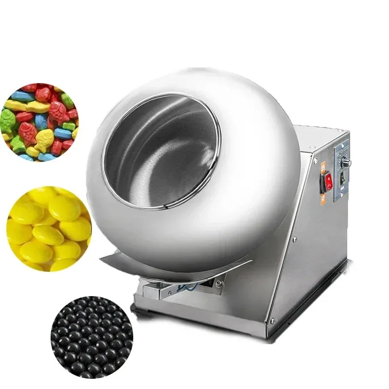 Commercial Small Chocolate Sugar Coating Machine for Chocolate Bean Dragee Candy Coating Laboratory Use