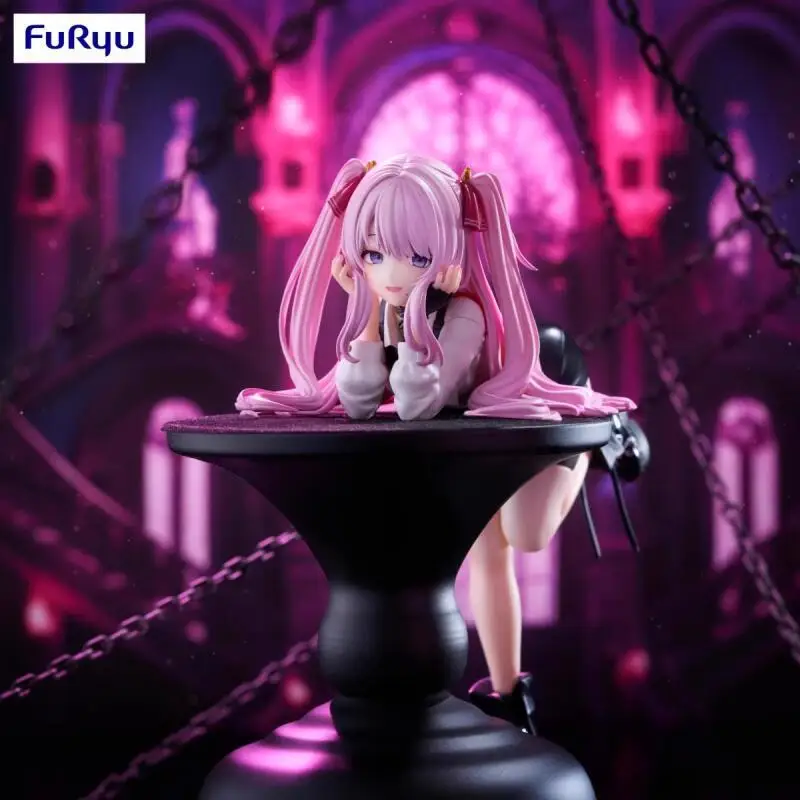 Genuíno original furyu deusa da vitória: nikke macarrão rolha uni pvc em estoque anime figura modelo desktop ornamento brinquedos presente