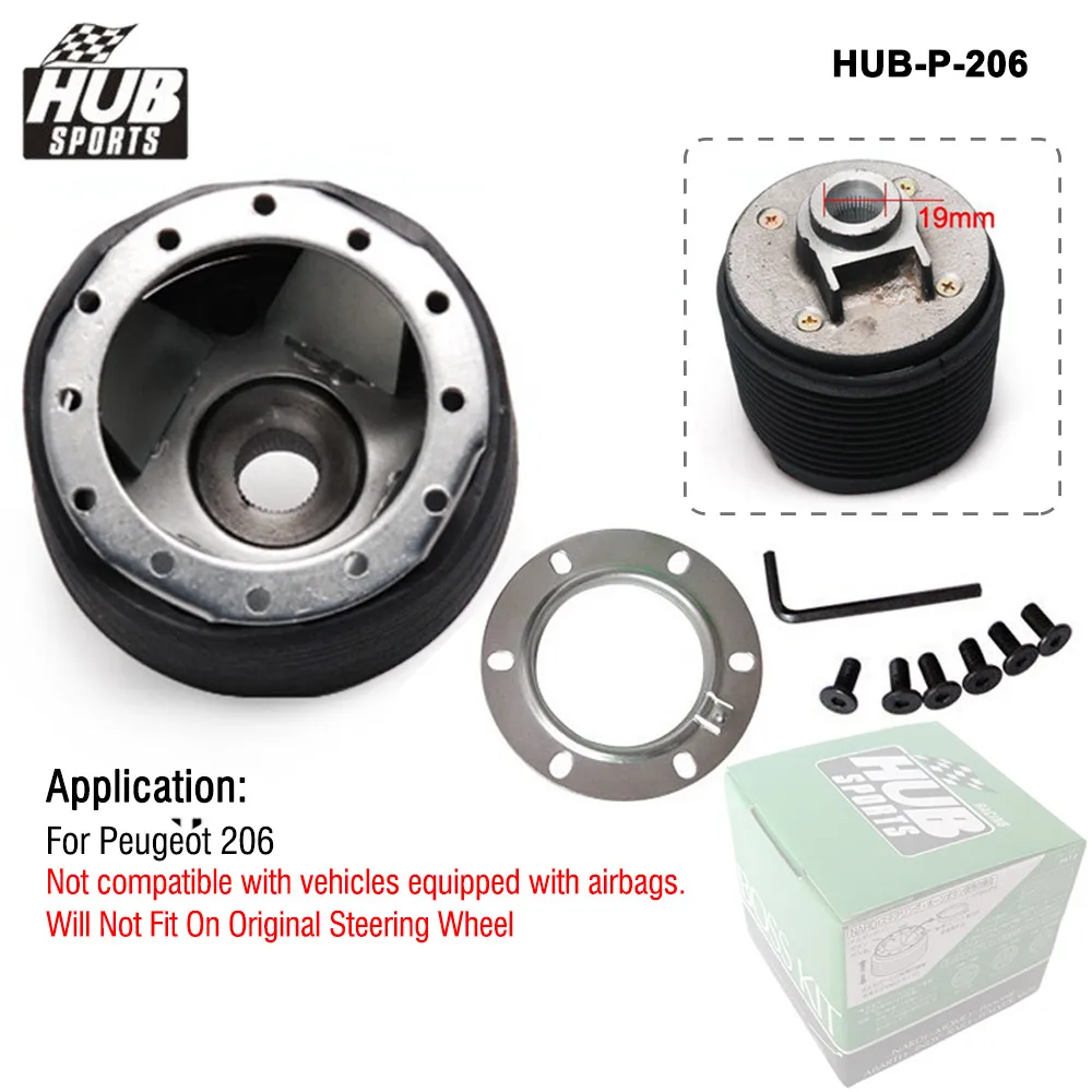 Hubsport 6 Bolt Hole Steering Wheel Boss Kit Hub Kit For Hyundai Peugeot Subaru Volkswagen Daewoo KIA etc.