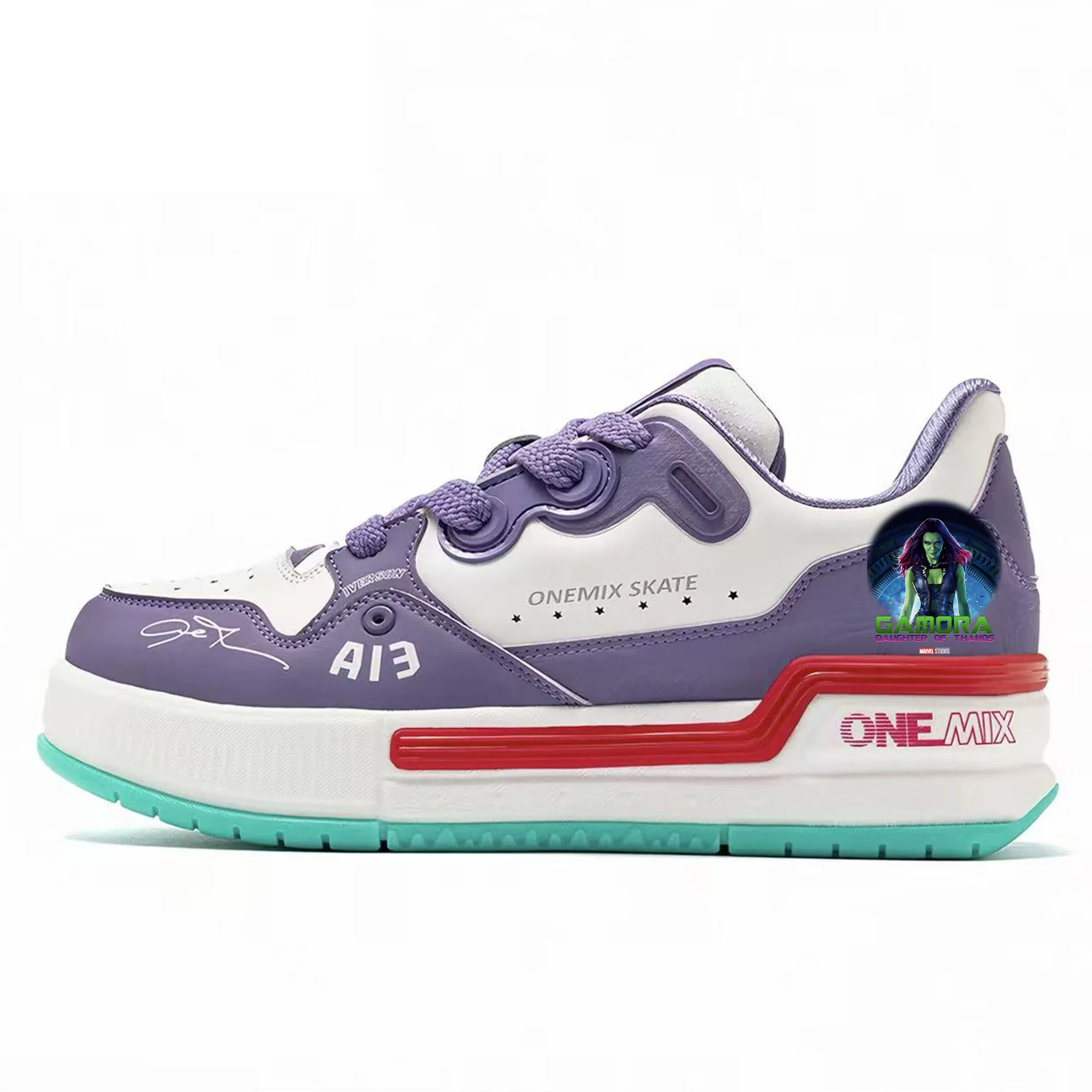 

ONEMIX Marvel Gamora Shock Absorbing Board Shoe Men Women Anti Shock Soft Comfortable Sports Casual Durable Tailor Made Footwear