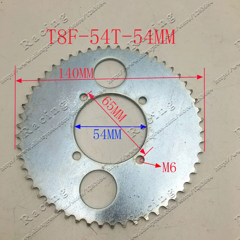 35 44 54 64 74 Tooth 44T 54T 64T 74T T8F 35MM Rear Sprocket Mini Moto ATV Quad Dirt Pit Pocket Bike Cross 47cc 49cc Parts