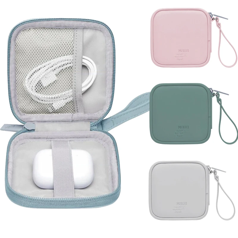 ポータブルイヤホン収納袋データケーブルオーガナイザーバッグ多機能デジタルガジェットケース充電器用 U ディスク保護カバー